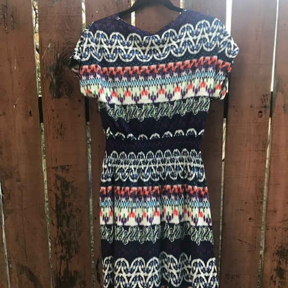 Tory Burch Printed Faux Wrap Silk Dress-Size S - Picture 3 of 4